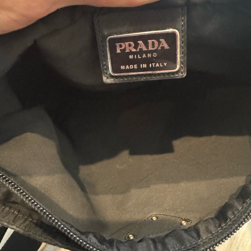 Authentic Vintage Prada Tessuto Nylon Crossbody Bag Black Y2K – Made in Italy - Picture 5 of 10